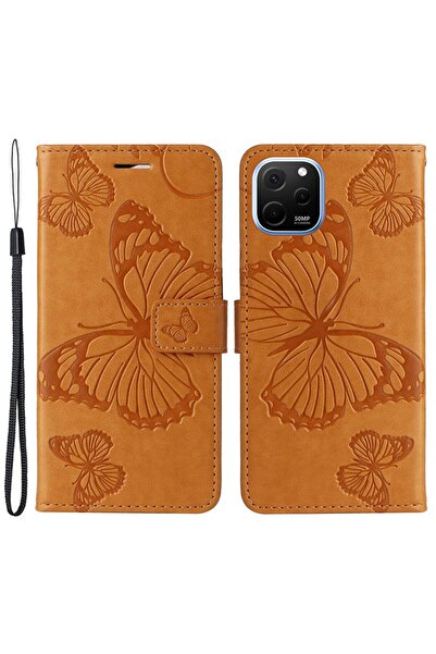 sscase Butterfly Θήκη Πορτοφόλι Yellow (Huawei Nova Y61)