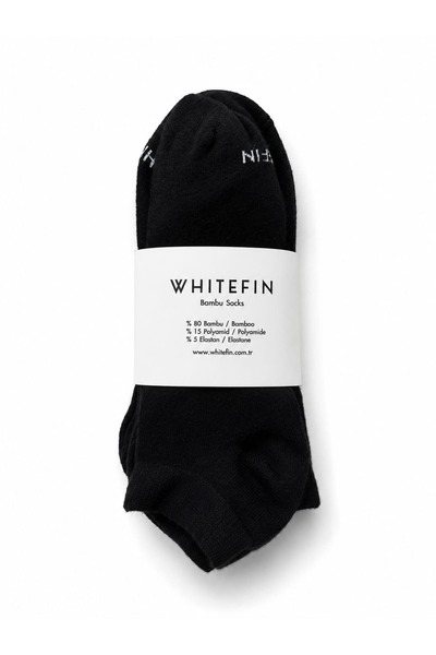 Whitefin جوارب من الخيزران 3 قطع - طول الكاحل