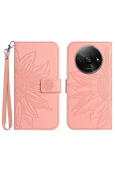 sscase Sun Flower Θήκη Πορτοφόλι Light Pink (Xiaomi Redmi A3)