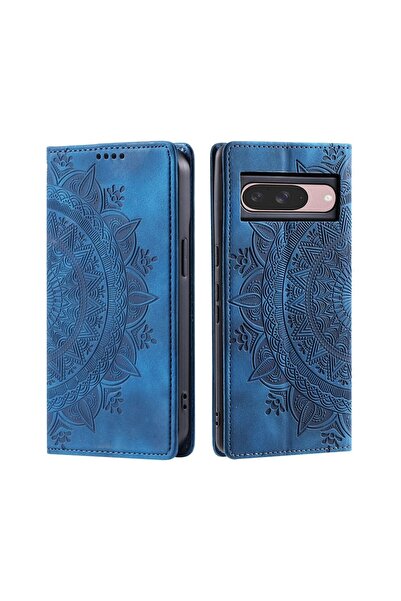 sscase Mandala Flower Θήκη Βιβλίο Blue (Google Pixel 9 5G/9 Pro 5G)