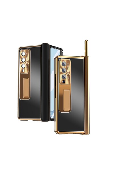 sscase Aluminum Alloy Σκληρή Θήκη με Πενάκι Black/Gold (Samsung Galaxy Z Fold...