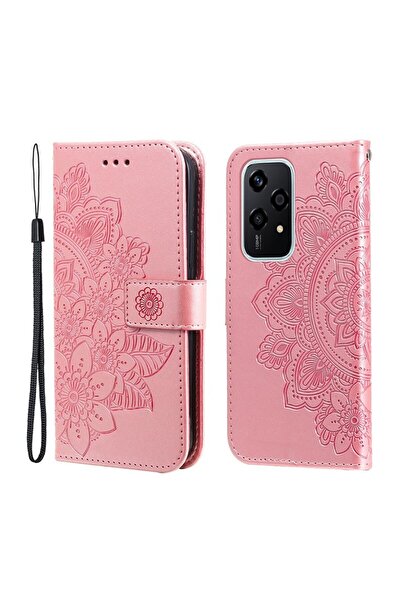sscase 7-Petal Flowers Θήκη Πορτοφόλι Pink (Honor 200 Lite 5G)