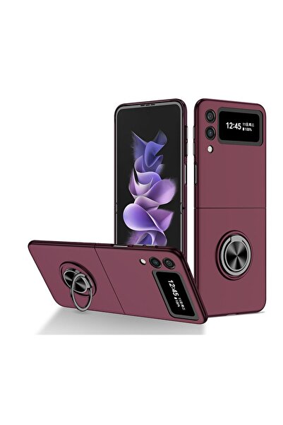 sscase Armor Ring Holder Σκληρή θήκη με Δαχτυλίδι Wine Red (Samsung Galaxy Z ...