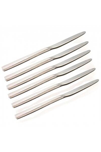 OEMS مجموعة سكاكين من الفولاذ بخط فضي، 6 قطع