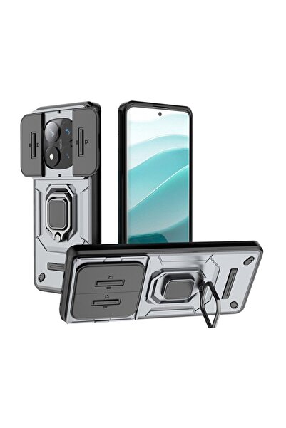 sscase Sliding Camshield Σκληρή Θήκη με Δαχτυλίδι Grey (Xiaomi Redmi Note 14 ...