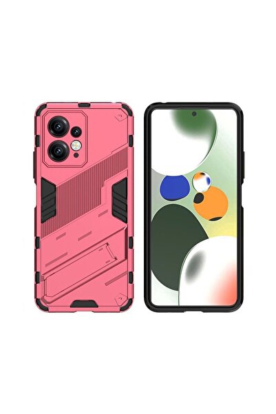 sscase Punk Armor Σκληρή Θήκη με Στήριγμα Rose Red (Xiaomi Redmi Note 12 4G)