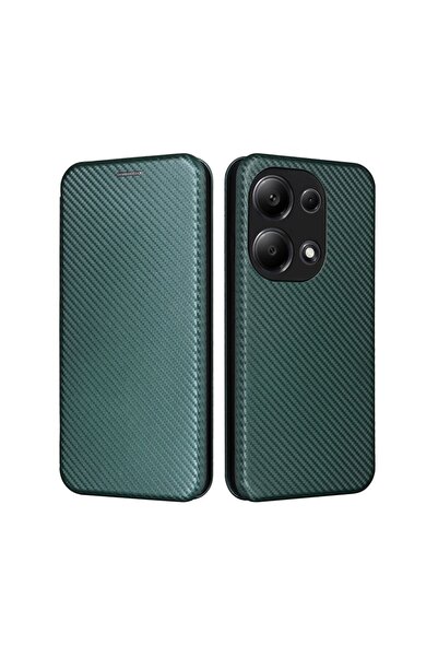 sscase Carbon Fiber Θήκη Βιβλίο Green (Xiaomi Redmi Note 13 Pro 4G/Poco M6 Pr...