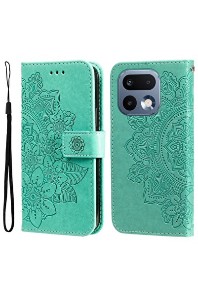sscase 7-Petal Flowers Θήκη Πορτοφόλι Green (Realme 16 Pro 5G)