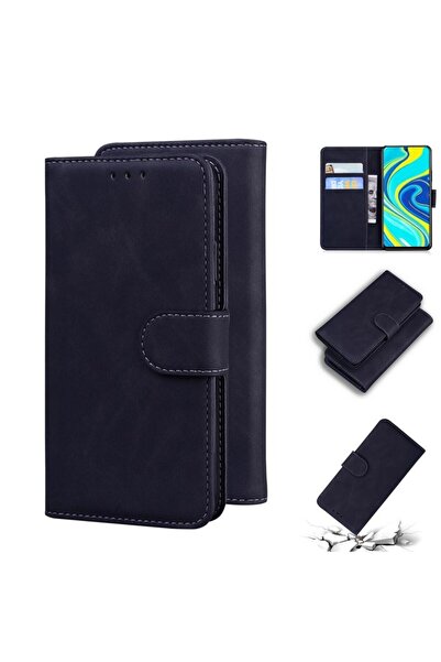 sscase Skin Feel Magnetic Θήκη Πορτοφόλι Black (Xiaomi Redmi Note 9S / 9 Pro)