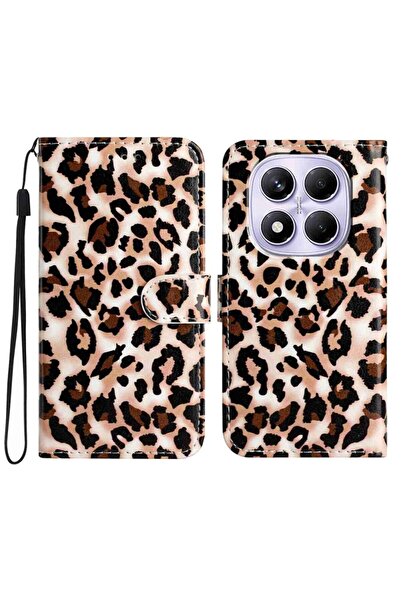 sscase Colored Drawing Θήκη Πορτοφόλι Leopard (Xiaomi Redmi Note 15 Pro 4G)