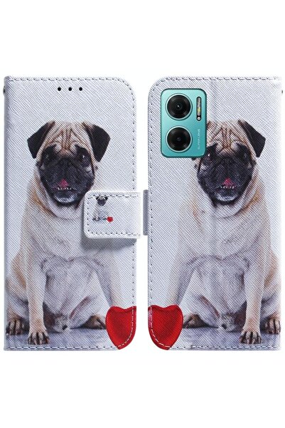 sscase Coloured Drawing Θήκη Πορτοφόλι Pug (Xiaomi Redmi 10 5G)