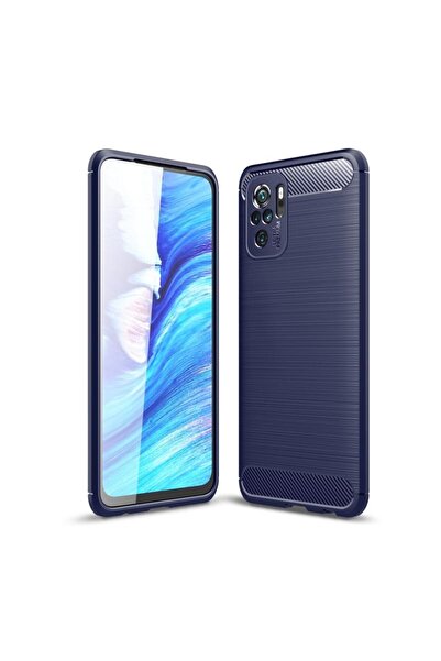 sscase Carbon Fiber Θήκη Σιλικόνης Navy Blue (Xiaomi Redmi Note 10/Note 10s)