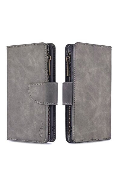 sscase Skin Feel Θήκη Πορτοφόλι Grey (Xiaomi Redmi Note 8T)