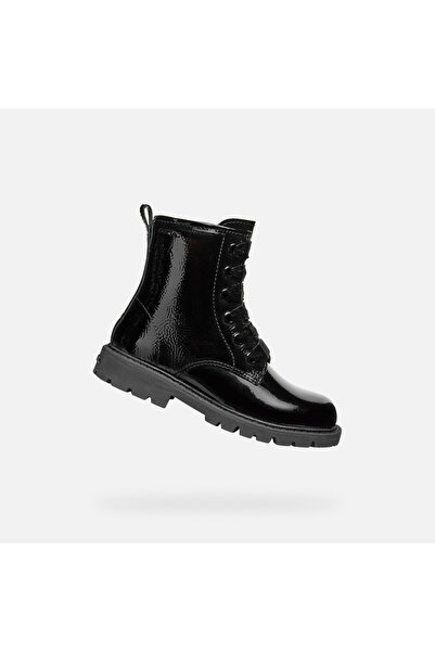 Geox Pantofi negri de gleznă pentru fete Shaylax Girl