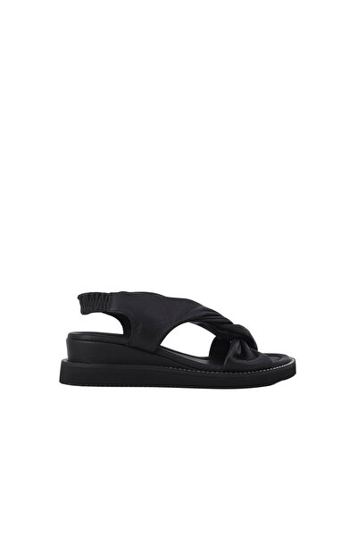 NATURSOFT Women's Wedge Heel Genuine Leather Sandals