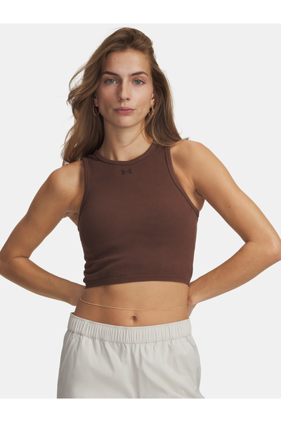 Under Armour Maiou de damă din bumbac, fără cusături -BRN
