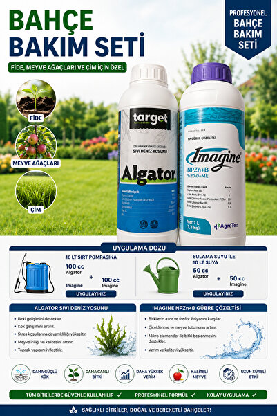 Target Algator & Imagine Npzn+B Bahçe Bakım Seti – Sıvı Deniz Yosunu ve Np Gü...