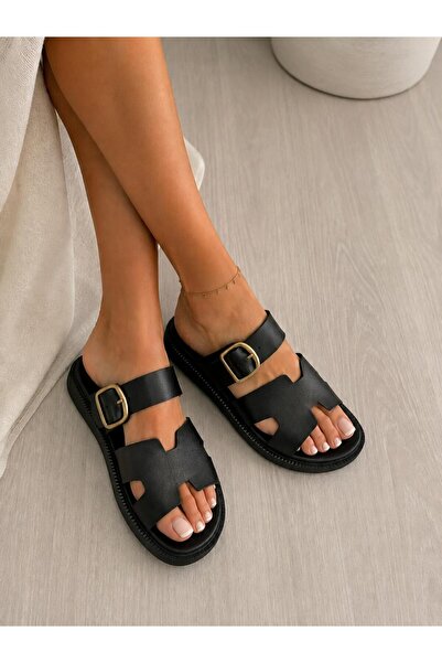 MİSS PARK MODA Belted Women's Slippers