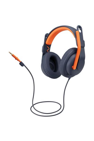 logitech Căști Zone Learn pentru copii, Stereo, Jack de 3.5mm, Microfon, Alba...