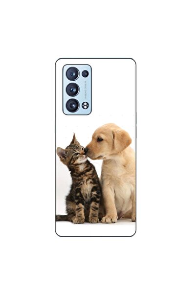 OEM Калъф, съвместим с Oppo Reno6 Pro 5G, силиконов гел TPU, с шарка  "Котенц...