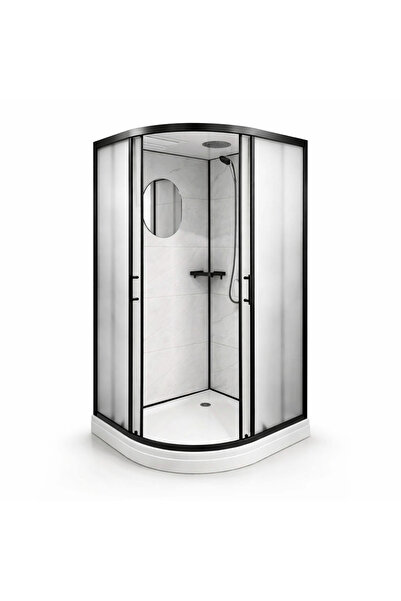 Casa Stile Cabina de dus semirotunda Paris-90, dimensiune 90×90 cm, panouri c...