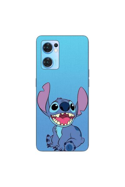 OEM Husa compatibila cu Oppo Reno7 5G Silicon Gel Tpu Model Stitch Blue