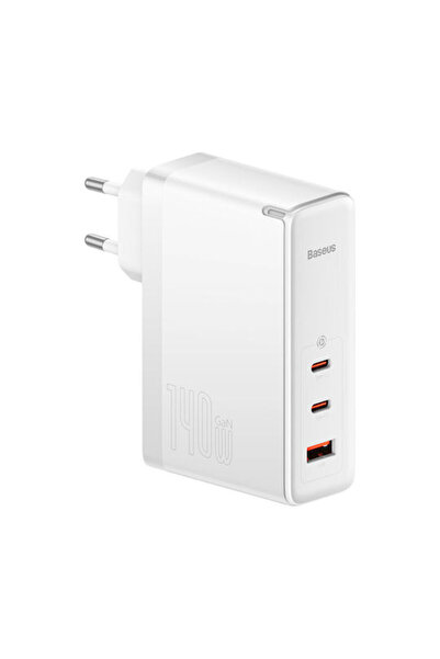 Baseus Φορτιστής GaN με θύρα USB-A και 2 θύρες USB-C και καλώδιο USB-C σε USB...