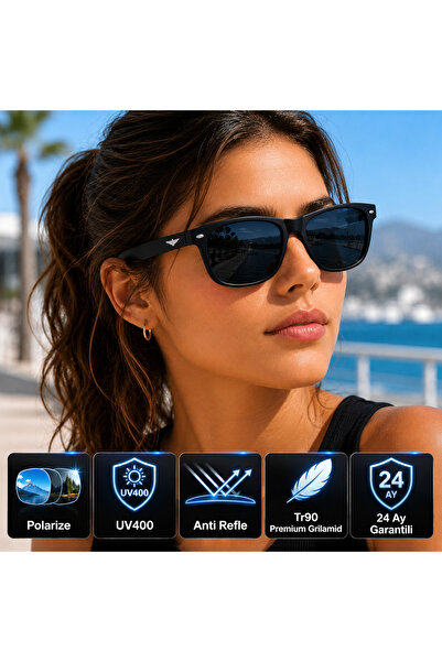EXELİNE Col 119 New Premium Series Rb Model Polarized Women's Sunglasses-Pola...