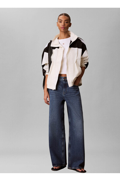 Calvin Klein Beyaz Kadın Ceket ICON SPORT TRACK JACKET
