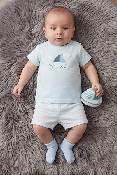 Rock A Bye Baby Boutique Toddlers Boy 3 Pieces Graphic Print Top With Shorts ...