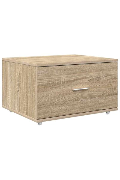 vidaxl Dulap cu sertare cu roata Stejar Sonoma 55 x 45 x 31 cm