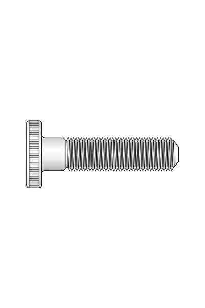 Rocast Set 10 x Surub Cap Striat Guler 464 Otel-M5 x 10