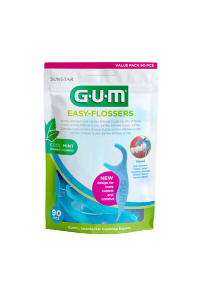 GUM Set de ață dentară, GUM, Dispozitive de curățare interdentară ușoare, Tip...