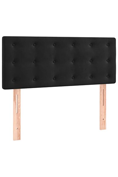 vidaxl Tăblie de pat, negru, 90x5x78/88 cm, catifea