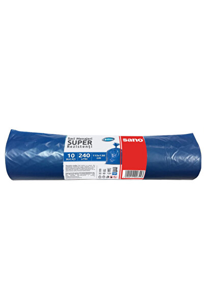 Sano Saci de gunoi Optima Super 240L, 10 buc galbeni