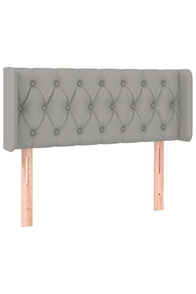 vidaxl Light gray headboard with wings 93x16x78/88 cm textile