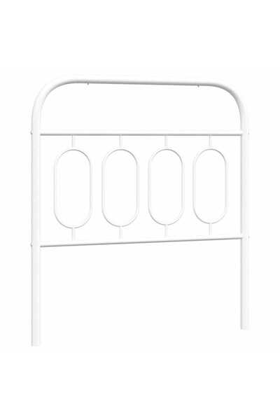 vidaxl Metal replacement headboard, white, 80 cm
