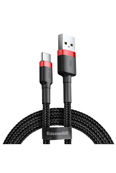Baseus Cablu de Date Cafule CATKLF-U91 USB Type-C 2A 3m Red Black