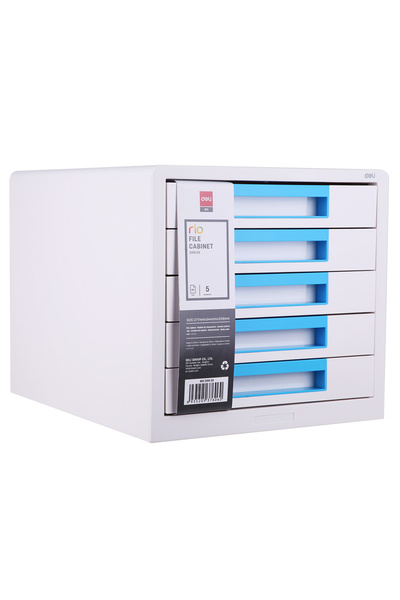 Deli 5 DRAWER CABINET WHITE/BLUE