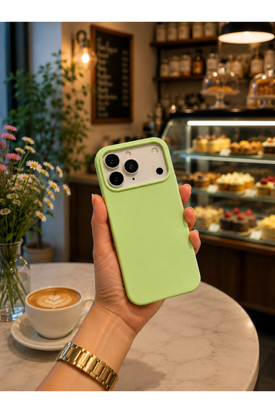 iPhone 17 Pro uyumlu kamera korumalı içi kadife soft silikon kılıf