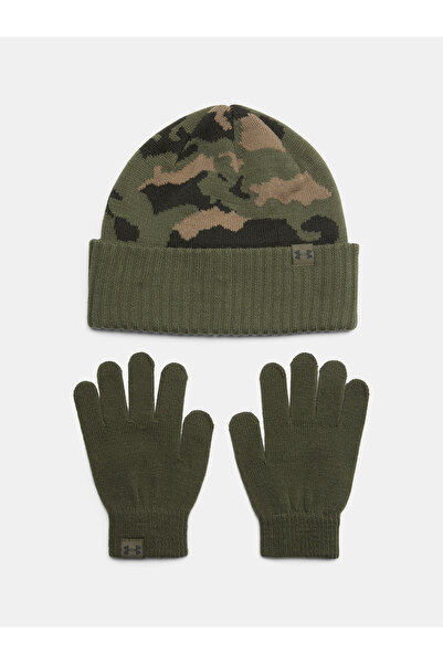 Under Armour Set pentru băieți B Căciulă și mănuși - Verde