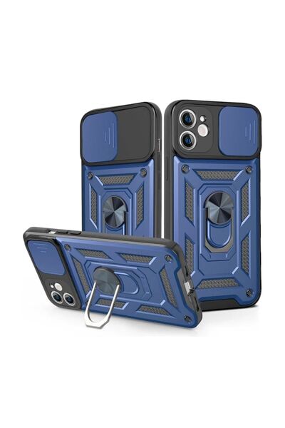 HANPORIUM iPhone 12 Mini Compatible Tank Case with Ring Stand Full Impact Pro...