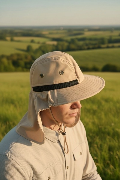 Aware Time Safari Adjustable Hat with Neck Protection