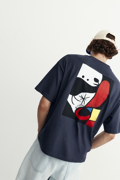 Pull & Bear Relaxed fit Miró Tişört