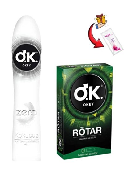 Okey Zero Kokusuz Uyarıcılı Kayganlaştırıcı Jel-Rötar Geciktiricili Etkili 5'...