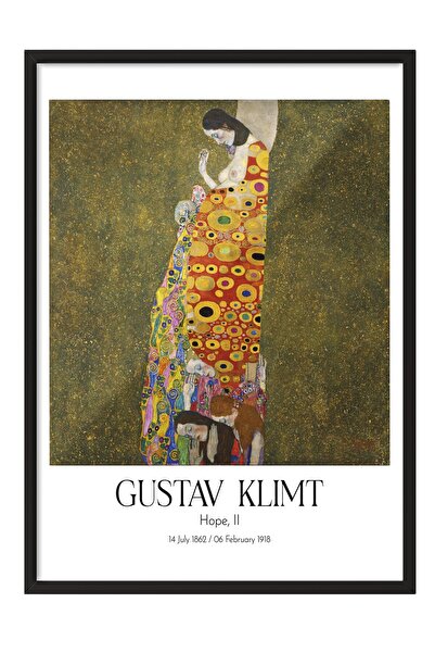 Postifull Gustav Klimt - Nada, II, Slika u crnom okviru, Serija umetnosti BR:...