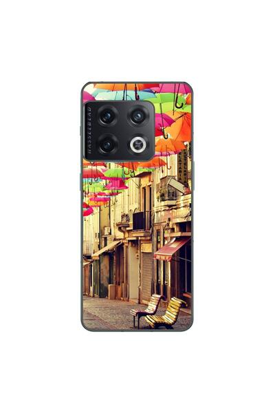 OEM Θήκη συμβατή με OnePlus 10 Pro από σιλικόνη gel TPU με σχέδιο πολύχρωμων ...