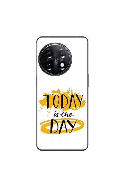 OEM Case compatible with OnePlus 11 Silicone Gel Tpu Pattern Message Today Is...