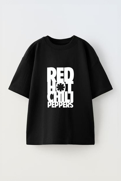 Anetos Μπλουζάκι Red Hot Chili Peppers με σχέδιο, με προεκτυπωμένο σχέδιο μπρ...
