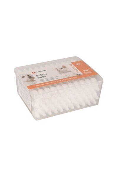 Flamingo Betisoare de urechi pentru caini si pisici, FLAMINGO, 100% bumbac, 8 cm